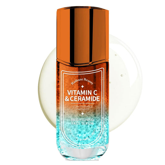 Vitamin C Serum for Face with Ceramide – Dermatologist Tested, Anti-Aging, Korean Skin Care – Brightens, Hydrates, Evens Skin Tone – Clean Beauty, Vegan, Cruelty-Free – 1.69 Fl Oz